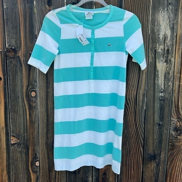 🆕Lacoste stripped mini dress size 34 - Picture 1 of 6